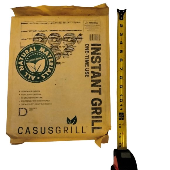 CASUS GRILL Instant Eco Friendly Biodegradable Disposable Camping Grill - Picture 3 of 7